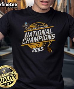 Alt Text: Official Cal State Long Beach NCAA Men's Volleyball National Champions 2025 T-Shirt celebrating The Beach victory