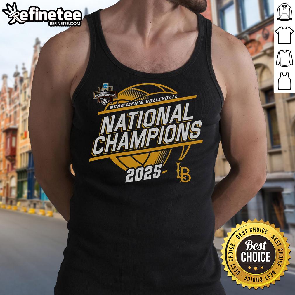 Official Cal State Long Beach The Beach Champion 2025 NCAA Men's Volleyball National Champions Tank Top Official Cal State Long Beach Beach Champion 2025 NCAA Men's Volleyball National Champions tank top design.