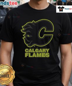 Official Calgary Flames Highlight Reel T-Shirt featuring team logo and vibrant graphics for loyal fans.