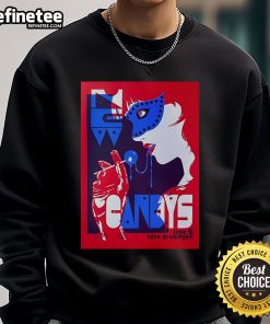 Official Candys Vera Groningen NL June 5 2025 poster on a stylish sweatshirt, featuring vibrant graphics and event details.