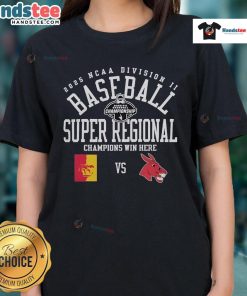 Official Central Missouri Mules vs Pittsburg State Gorillas 2025 NCAA Division II Baseball Super Regional Ladies Tee.