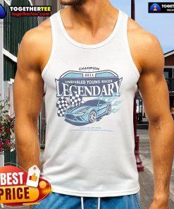 Alt Text: Official Champion 2011 Unrivaled Young Racer Legendary Tank Top in vibrant colors, showcasing a unique racing design.