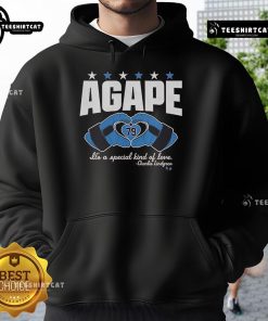 Official Charlie Lindgren Agape Love 79 hoodie showcasing a unique design celebrating a special kind of love.