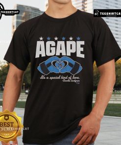 Official Charlie Lindgren Agape Love 79 T-Shirt showcasing a unique design celebrating special love and connection.