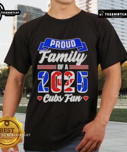 Official Chicago Cubs Fan T-shirt for 2025, showcasing a proud family supporting their favorite baseball team.