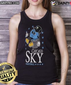 Official Chicago Sky Basketball New Era Tank Top featuring team colors and logo, perfect for fans and athletes.