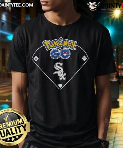 Official Chicago White Sox X Pokemon Go Ballpark T-Shirt featuring vibrant graphics and team logo for stylish fans.