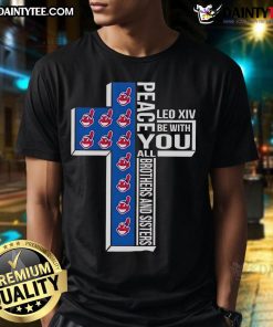 Official Chief Wahoo Peace You Leo XIV T-Shirt for All Brothers and Sisters - Celebrate Unity and Spirit