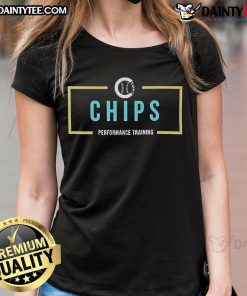 Official Chips Performance Training Boxy Ladies Tee in vibrant colors, ideal for active women seeking comfort and style.