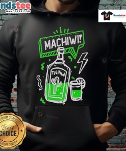 Official Christian Nodal Machiwi Tequila hoodie featuring vibrant colors and stylish design, perfect for fans of the artist.