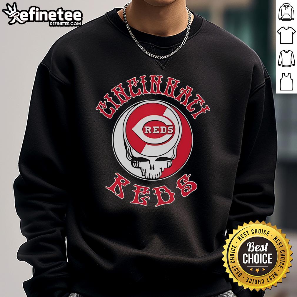 Official Cincinnati Reds Grateful Dead Skull Sweatshirt Official Cincinnati Reds Grateful Dead Skull Sweatshirt featuring vibrant design and cozy fit for fans and collectors.
