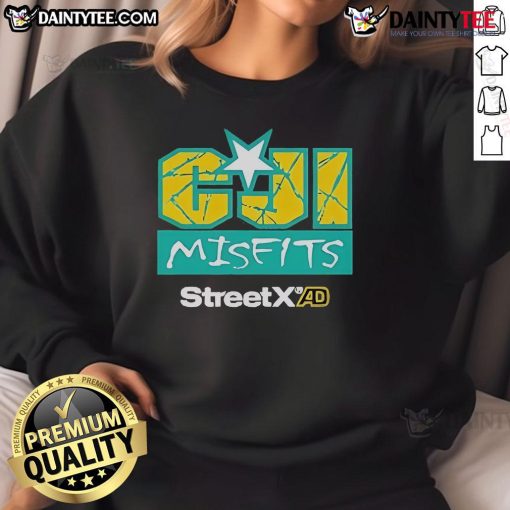 Official CJI Misfits Giles Trials StreetX sweatshirt featuring a stylish design and comfortable fit for streetwear enthusiasts.