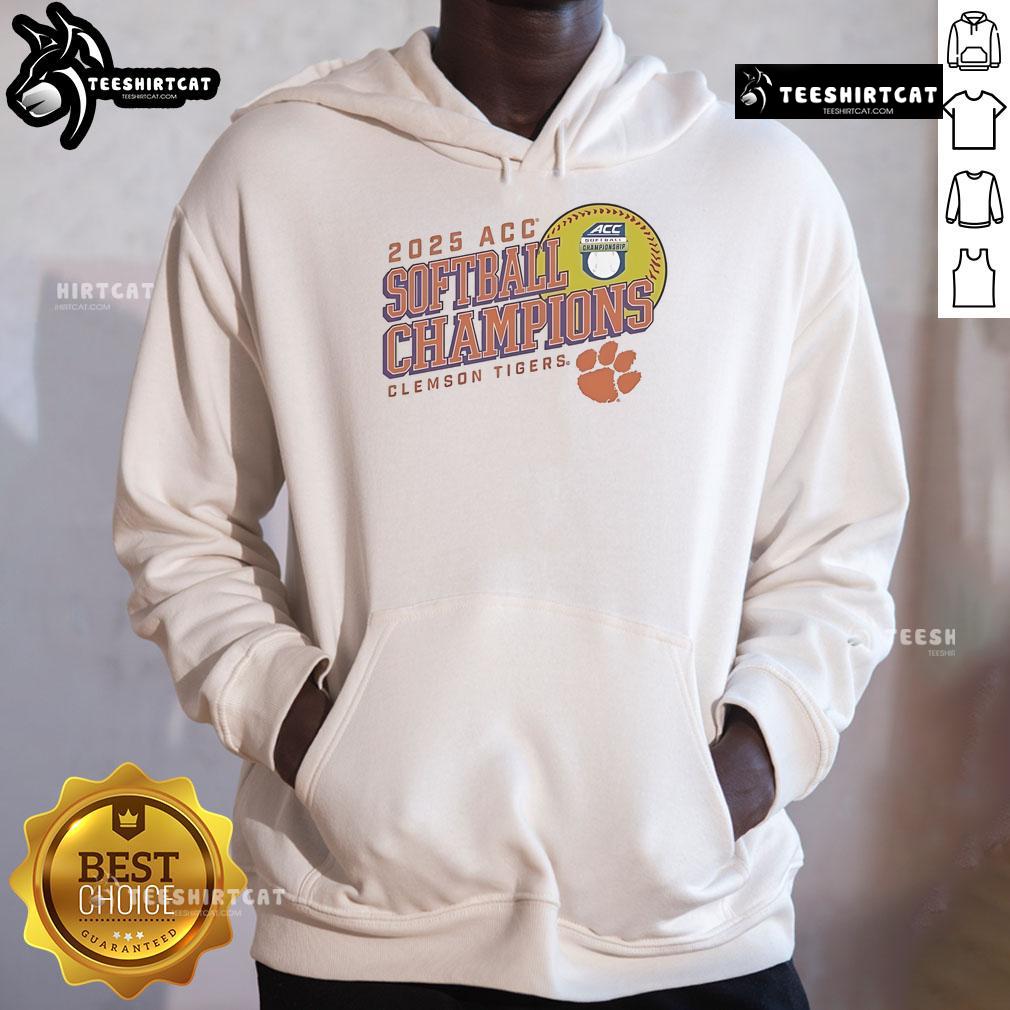 Official Clemson Tigers Women's 2025 ACC Softball Conference Tournament Champions Next Batter Hoodie