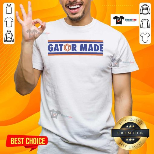 Official Clifford Taylor IV Gator Made T-Shirt featuring a vibrant design and comfortable fit, perfect for fans and casual wear.