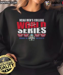 Vintage NCAA College World Series 2025 sweatshirt from Omaha, NE, showcasing classic design and team spirit.