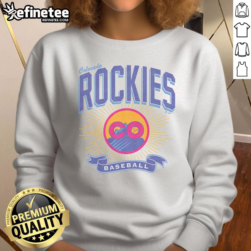 Official Colorado Rockies City Connect Prime Play Sweatshirt Official Colorado Rockies City Connect Prime Play Sweatshirt in vibrant purple, perfect for fans and cozy wear.