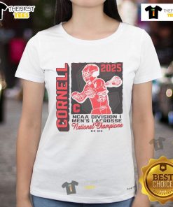 Official Cornell Big Red NCAA National Champions Ladies Tee featuring team colors and logo, perfect for fans.