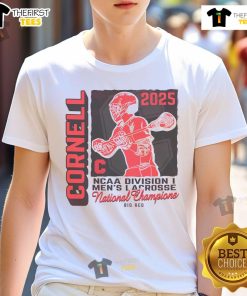Official Cornell Big Red NCAA National Champions T-Shirt featuring vibrant team colors and logo, perfect for fans.