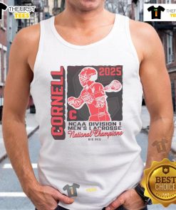 Official Cornell Big Red NCAA National Champions tank top showcasing team spirit and championship pride.