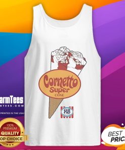 Official Cornetto Super Cone Ice Cream tank top featuring vibrant graphics and a stylish design for summer wear.