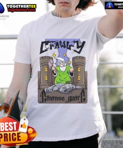 Official Crawly Gnome Gang T-Shirt featuring vibrant gnome graphics and a stylish design for fans and collectors.
