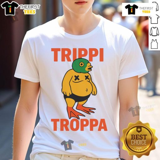 Official Crawly Goat Trippi Troppa T-Shirt featuring vibrant design and high-quality fabric for casual wear.