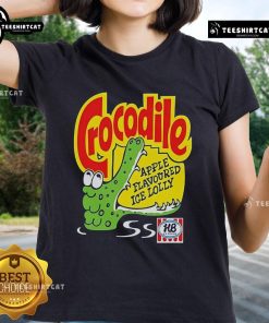 Official Crocodile Apple Flavoured Ice Lolly Ladies Tee featuring vibrant design and playful graphics.