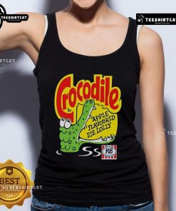 Official Crocodile apple-flavored ice lolly tank top featuring vibrant design and summer vibes, perfect for casual wear.