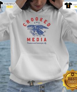 Alt Text: Official Crooked Eagle Media hoodie featuring Freedom and Content for All slogan in bold design.