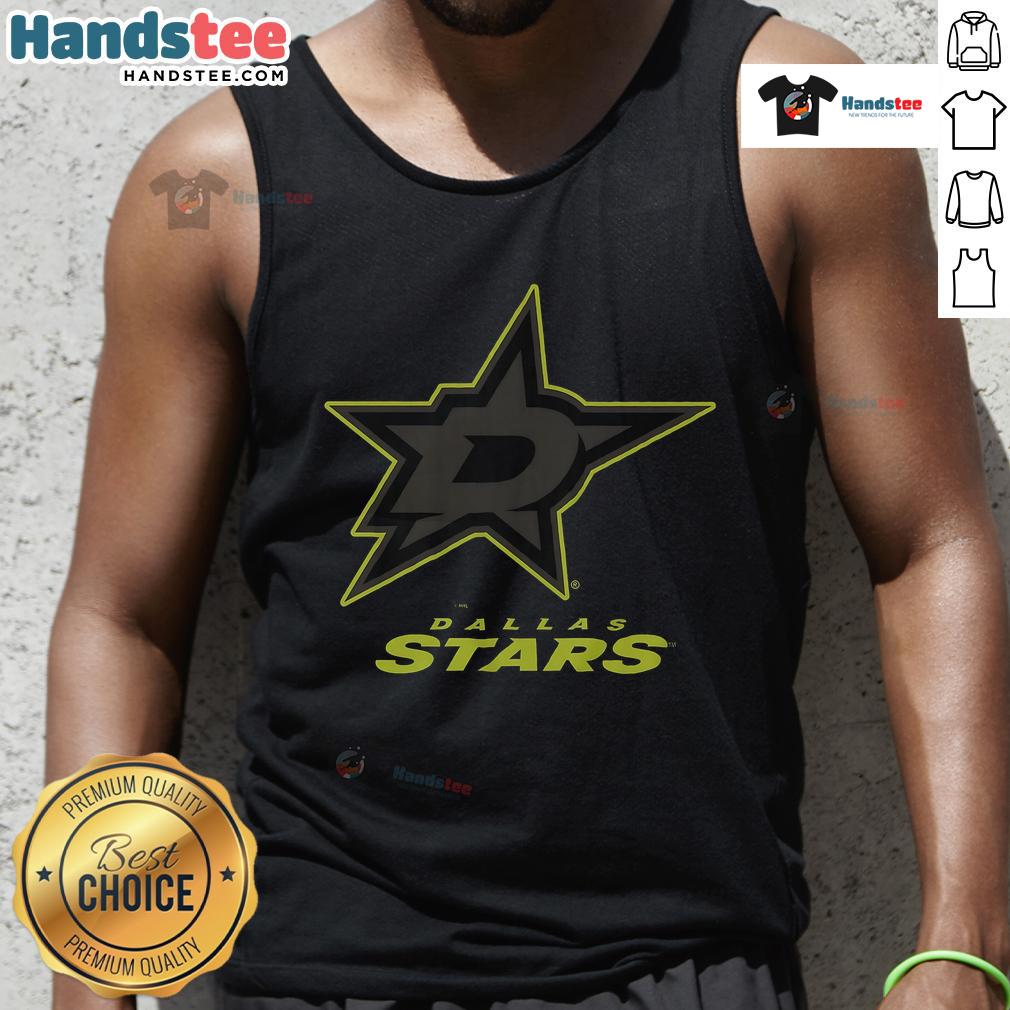 Official Dallas Stars Highlight Reel Tank Top Official Dallas Stars highlight reel tank top design featuring team colors and logo, perfect for fans and summer wear.