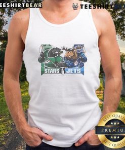 Official Dallas Stars vs Winnipeg Jets 2025 2nd Round Matchup Western Conference Semi-Finals mascot tank top.