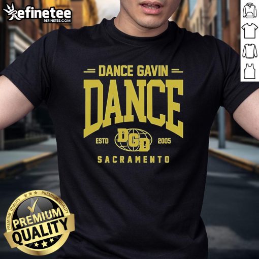 Alt Text: Official Dance Gavin Dance Globe Logo T-Shirt featuring a vibrant globe design on a stylish black tee.