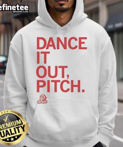 Official Des Moines Menace Dance It Out Pitch Hoodie featuring vibrant design and cozy fit for fans and dancers.