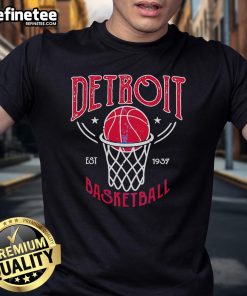 Official Detroit Basketball Vintage Est 1937 T-Shirt featuring classic logo and retro design for fans and collectors.