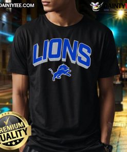 Official Detroit Lions NFL Velocity Performance Arc T-Shirt featuring team logo and breathable fabric for active fans.