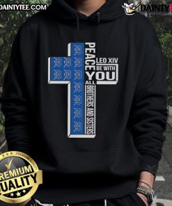 Official Detroit Tigers Peace You Leo XIV hoodie featuring team colors and logo, perfect for fans and casual wear.