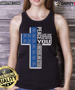 Official Detroit Tigers Peace You Leo XIV tank top featuring a vibrant design for all brothers and sisters.