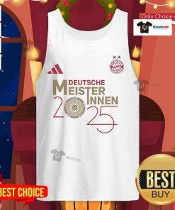 Official Deutsche Meisterinnen 2025 tank top featuring stylish design and vibrant colors for sports enthusiasts.
