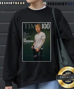 Ed Sheeran TIME 100 sweatshirt for the World's Most Influential People of 2025, April 28 issue.