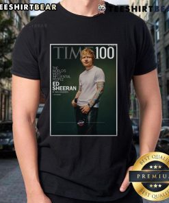 Official Ed Sheeran Time 100 T-shirt featuring the 2025 World's Most Influential People cover, April 28 edition.