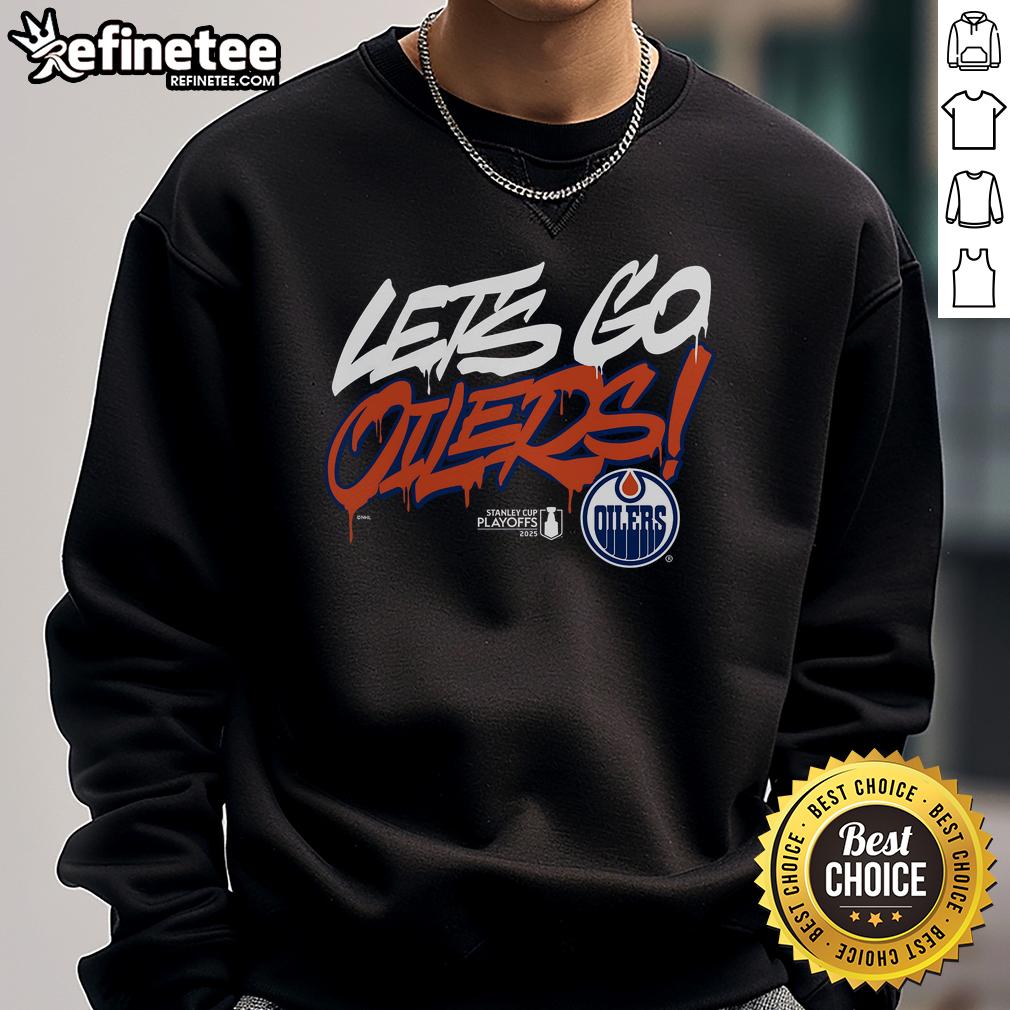Official Edmonton Oilers Royal 2025 Stanley Cup Playoffs Slogan Sweatshirt Official Edmonton Oilers Royal 2025 Stanley Cup Playoffs Slogan Sweatshirt featuring team logo and vibrant design.