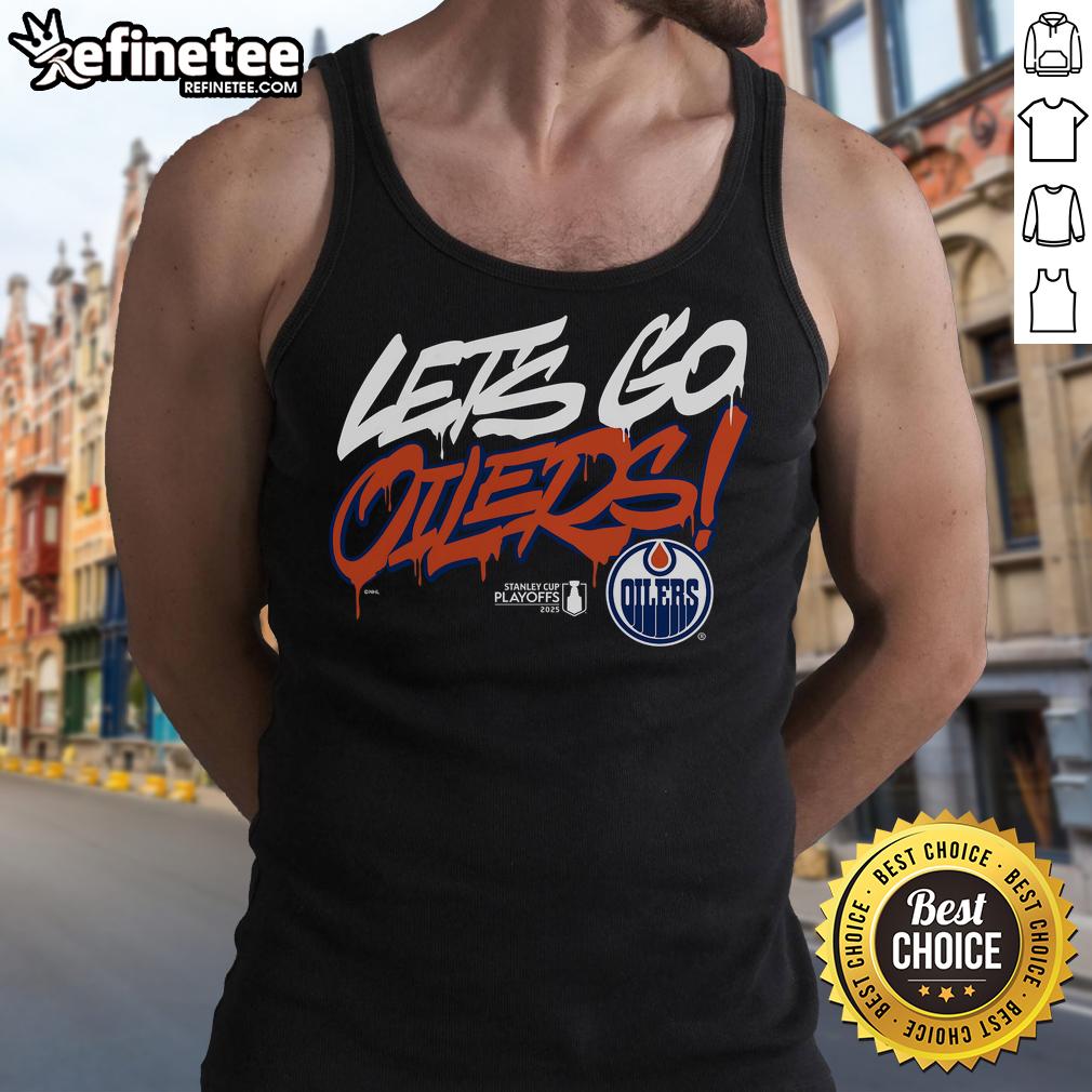 Official Edmonton Oilers Royal 2025 Stanley Cup Playoffs Slogan Tank Top Official Edmonton Oilers Royal 2025 Stanley Cup Playoffs slogan tank top featuring team logo and vibrant design.