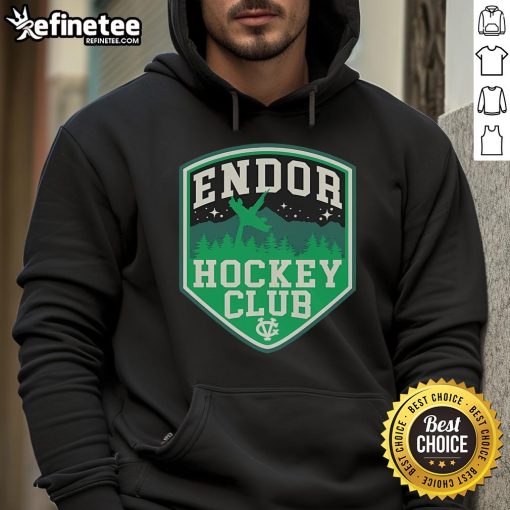 Official Endor Hockey Club hoodie featuring the Endor HC logo, perfect for fans and players of the Endor HC.