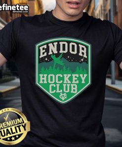 Alt Text: Official Endor Hockey Club T-shirt featuring logo and sporty design, perfect for fans of Endor HC.