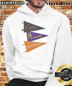 Official Enjoy Basketball X Los Angeles Lakers hoodie from the Capsule Collection, perfect for hoop enthusiasts.