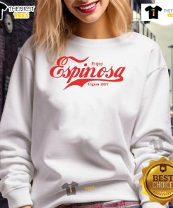 Official Enjoy Espinosa Cigars 1997 Sweatshirt featuring stylish design and logo, perfect for cigar enthusiasts.