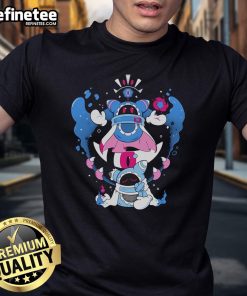 Official Evil Eyes Lia Plume T-Shirt featuring a unique design and vibrant colors, perfect for casual wear.