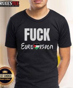 Official Fck Eurovision T-Shirt featuring bold graphic design, perfect for Eurovision fans and music festival lovers.
