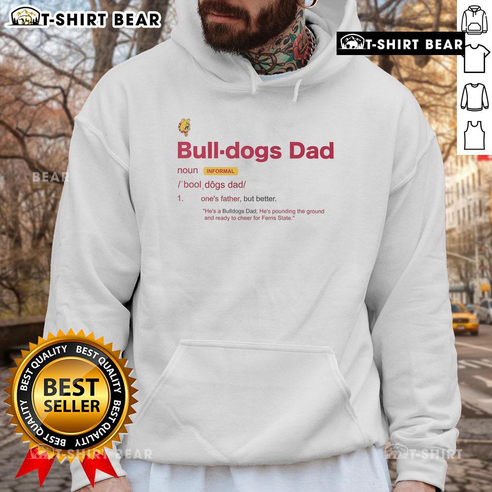 Official Ferris State Bulldogs Dad Definition Hoodie Official Ferris State Bulldogs Dad Definition Hoodie in navy blue, showcasing school spirit and proud parent pride.