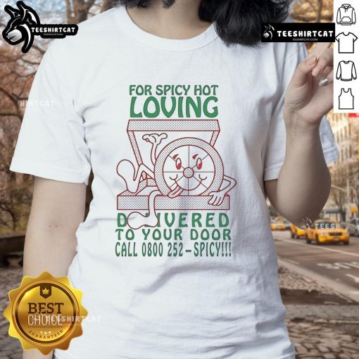 Spicy Ladies Tee - Official 'For Spicy Hot Loving' design, available for delivery. Call 0800-252 for orders.